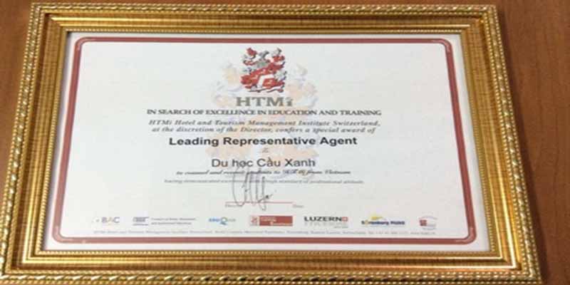Du học Cầu Xanh BB tự hào được trường HTMi trao danh hiệu tư vấn du học hàng đầu