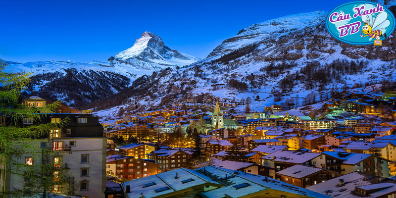 Du học Thụy Sỹ 2018:Bạn có biết biểu tượng của đất nước Thụy Sỹ là đỉnh núi Matterhorn